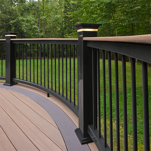 TimberTech Classic Composite Series Drink Rail Matte Black