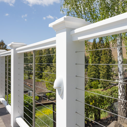 White TimberTech Premier Railing